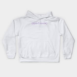 taylor's version baby purple color Kids Hoodie